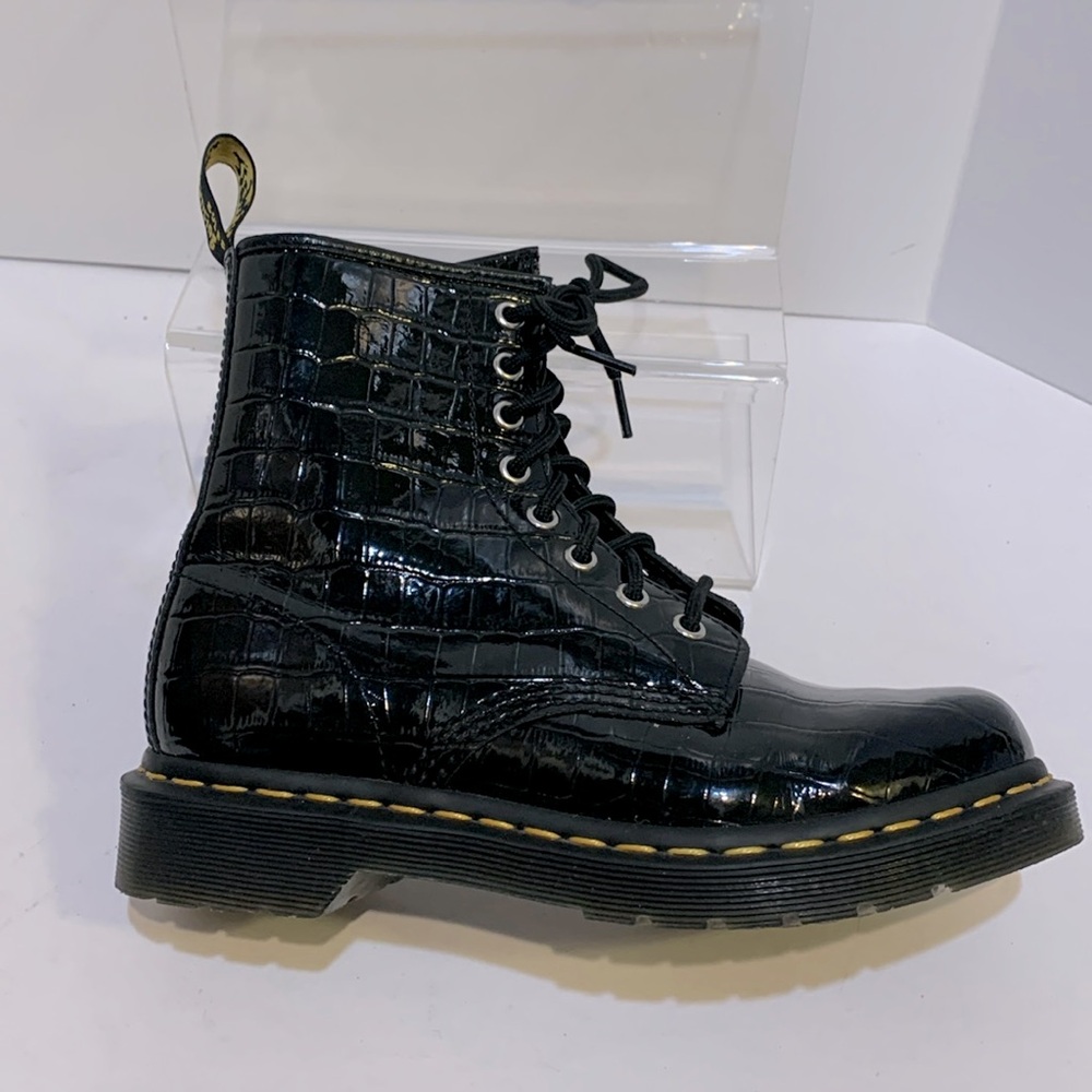 Dr. martens glossy croc 1460 lace up boot EU38